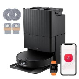 Roborock Qrevo Edge 2 Set Robot Aspirador Fregona 25000 Pa, 7,98cm, Antienredos, 81ºC+Secado, Blanco