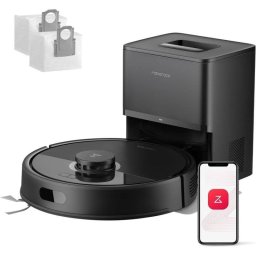 Roborock Q7L5+ Set Robot aspirador con autovaciado 8000Pa antienredos AutoBoost alfombras negro