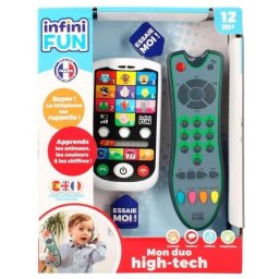 Juguete educativo InfiniFUN KD Mon Duo High-Tech Teléfono y Mando Trilingüe 12 M+