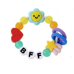 Pulsera Mordedor Infantino Best Friend Forever Multicolor