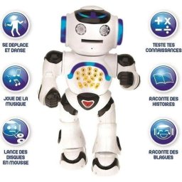 Robot educativo interactivo Lexibook Powerman para niños 4-7 años con mando infrarrojo y luces