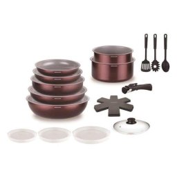 Juego utensilios cocina Arthur Martin AM2503 18 piezas aluminio inducción