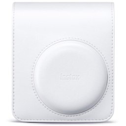 Funda cámara Fujifilm Instax Mini 13 cuero sintético gris correa ajustable