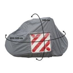 Funda protectora Optima Impermeable para portabicis trasero 4 bicicletas gris
