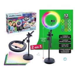 Kit Creación de Contenido Canal Toys Studio Video 2 en 1 con Aro LED Multicolor y Trípode