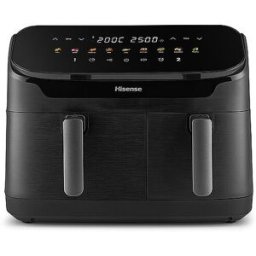 Hisense Freidora de aire caliente DOUBLE-HEATER/ 11l negro