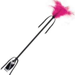 SECRET PLAY Fusta&Pluma Negro y Fucsia 1 ud
