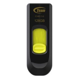 Memoria USB Team Group TMUC145128G 128GB USB 3.2 Gen 1 Slide Negro Amarillo