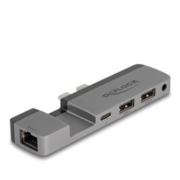 Base para portátil DeLock 87757 Thunderbolt 4 5K 100 W LAN Audio USB-A