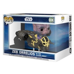 Figura Pop! Rides Deluxe Zeb Orrelios en Razor Crest de Star Wars: The Mandalorian y Grogu