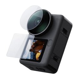 Set de vidrio templado Telesin para DJI Osmo Action 6 (Lente + Pantallas)