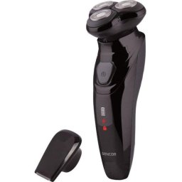 Afeitadora Facial Sencor SMS 5510BK Inalámbrica 60min Seco 3 Cabezales Carga Rápida