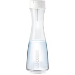 Botella filtrante Laica GlaSSmart 1.1L Blanca con 2 Filtros