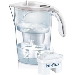 Jarra Filtrante Laica Stream 2.3L Blanca con Filtro BI-FLUX