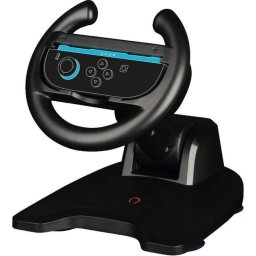 Volante Plegable Konix para Nintendo Switch Joy-Con con Ventosa y Empuñaduras Negro
