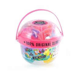 Set de Slime Canal Toys So Slime Bucket 2 Slimes Gigantes Con 4 Decoraciones
