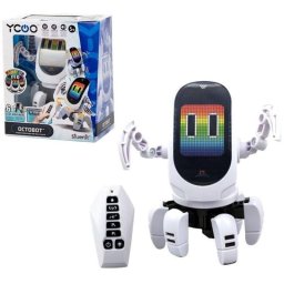 Robot Silverlit Octobot Programable Teledirigido Blanco 15 Funciones LED Multicolor