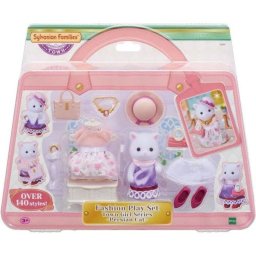 Figura Sylvanian Families Fashion Case Alicia Gatita Persa 350 Combinaciones