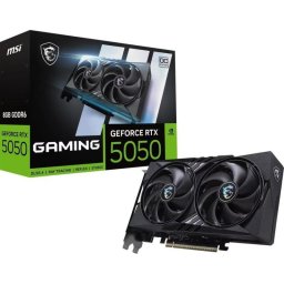 Tarjeta Gráfica MSI GeForce RTX 5050 GAMING OC 8GB GDDR6 Reflex 2 RTX AI DLSS4.5