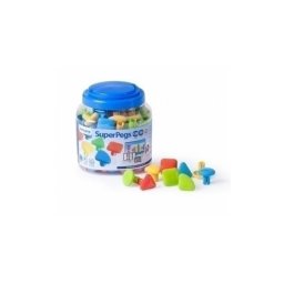 Juego Educativo Miniland Superpegs Col. Brillantes