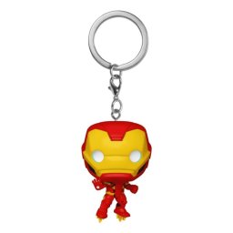 Llavero Funko Pop Iron Man multicolor vinilo 102 mm con caja