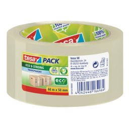 Cinta adhesiva de embalaje Tesa tesapack Eco & Strong 66 m x 50 mm transparente