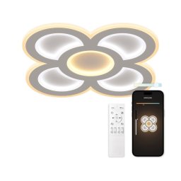 Ksix Barcelona Plafón Smartled CCT 40cm 90W WiFi Blanco con Asistentes de Voz