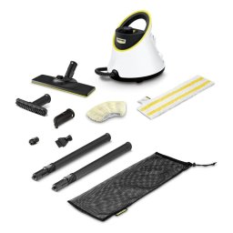 Kärcher SC 2 Deluxe Limpiadora a Vapor con Anillo LED 1L 1500 W Negro/Blanco