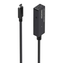 Cable USB-C Aisens A107-0869 Prolongador 5m Negro Amplificador USB 3.2 Gen1x1 5Gbps