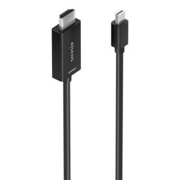 Cable conversor Aisens A125-0887 Mini DisplayPort a HDMI 4K 60Hz 1.5m Negro