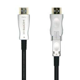 Cable HDMI Aisens A148-0512 30m 4K@60Hz AOC Desmontable Premium Oro Negro