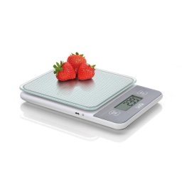 Báscula de cocina Laica KS1320 5kg 1g Recargable Vidrio templado LCD USB Plata