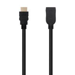 Cable HDMI Nanocable 10.15.1013 3m Macho-Hembra V2.0 18Gbps 4K HDR Negro