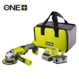Amoladora Ryobi ONE+ R18AG-140S 18V Sin Cable 1x4.0Ah 115mm Bolsa Transporte