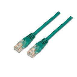 Cable de red AISENS A135-0246 Cat.6 UTP AWG24 1m Verde contactos chapados en oro