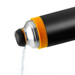 Termo Enjoy Efficient Bra A198104 500ml Doble Pared Acero Inoxidable Negro Naranja Antiderrame