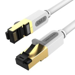 Cable de Red Vention ICDHF Cat.7 1m S/FTP RJ45 Gris contactos de oro LSZH