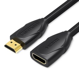 Cable HDMI Vention VAA-B06-B300 3m Macho-Hembra Negro Alta Velocidad Type A