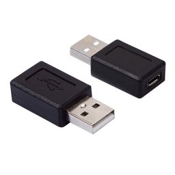 Adaptador Micro Usb Tipo B Hembra A Usb Tipo A Macho Negro