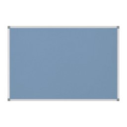 Tablón de anuncios fijo Maul Azul claro textil 900 x 600 mm aluminio plata