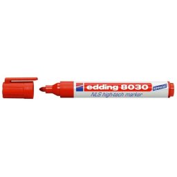 Marcador Permanente Edding 8030 NLS High-Tech Punta Redonda Rojo 1,5 mm