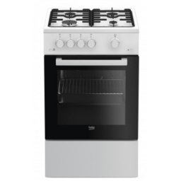 Cocina Independiente Beko FSG52020FW Gas 4 Zonas 60 L Negro/Blanco