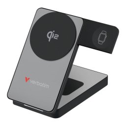 Power Bank Verbatim 10000 mAh Inalámbrica 30W PD 3.0 Gris