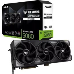 Tarjeta Gráfica ASUS GeForce RTX 5080 TUF OC 16GB GDDR7 Reflex 2 RTX AI DLSS4.5