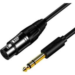 Cable de audio XLR a Jack 6.35mm Mozos 3m