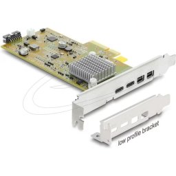 Tarjeta de expansión PCI Express Delock USB-C Thunderbolt 3 perfil bajo
