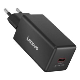 Cargador Lenovo 65W USB-C GaN Compacto Negro