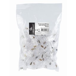 Conector RJ45 Gembird LC-8P8C-001/100 Cat5 Chapado en Oro 100 unidades
