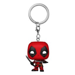 Llavero Funko Pop! Deadpool con Espadas Vinilo Rojo y Negro