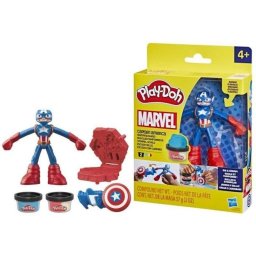 Set de Plastilina Play-Doh Marvel Capitán América Escudo Estampador